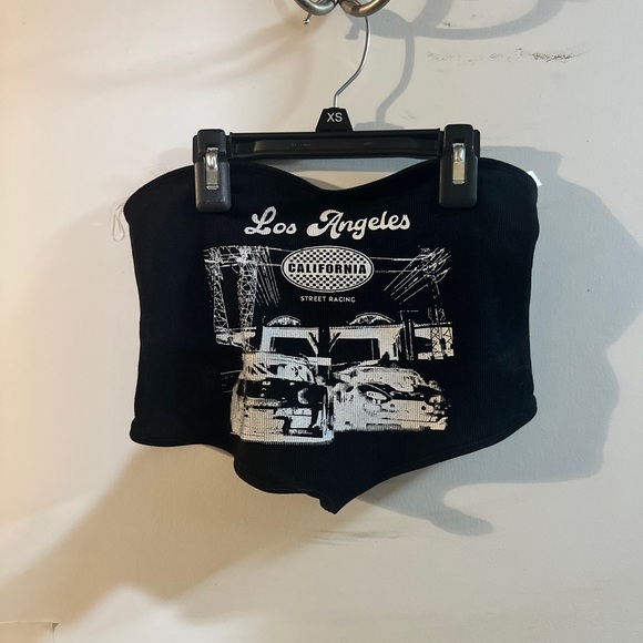 Black Los Angeles Street Racing Tube Top - Picture 1 of 3